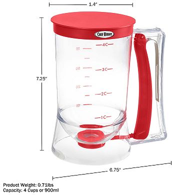 Chef Buddy 4-Cup Pancake Batter Dispenser