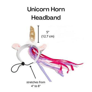 Midlee Dog Unicorn Horn Headband Halloween Costume