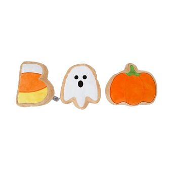 Midlee Boo Sugar Cookie Halloween Plush Dog Toys