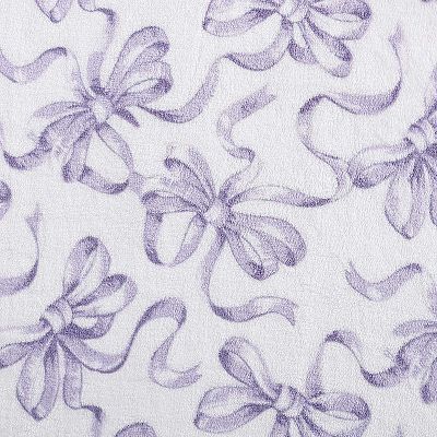 Betsey Johnson Ballet Bows Purple Throw Blanket
