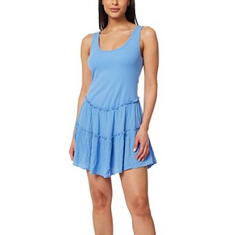 Juniors' WallFlower Drop Waist Scoopneck Tank Dress