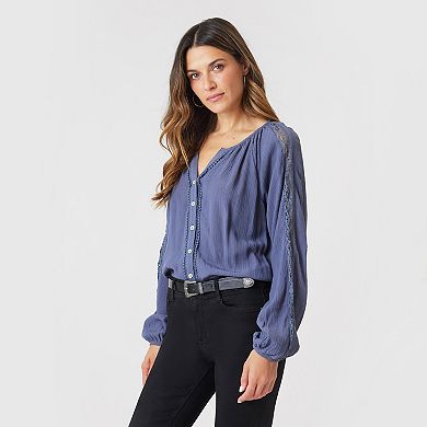 Women's Angels Forever Young Hazel Button Down Blouse
