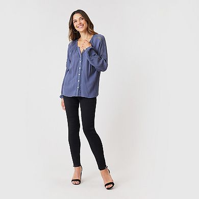 Women's Angels Forever Young Hazel Button Down Blouse