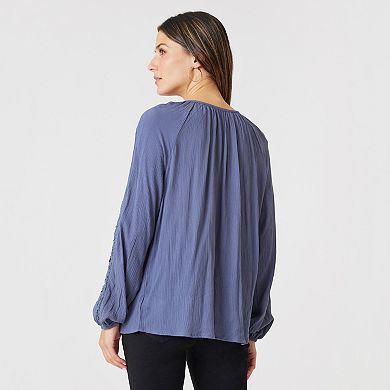 Women's Angels Forever Young Hazel Button Down Blouse