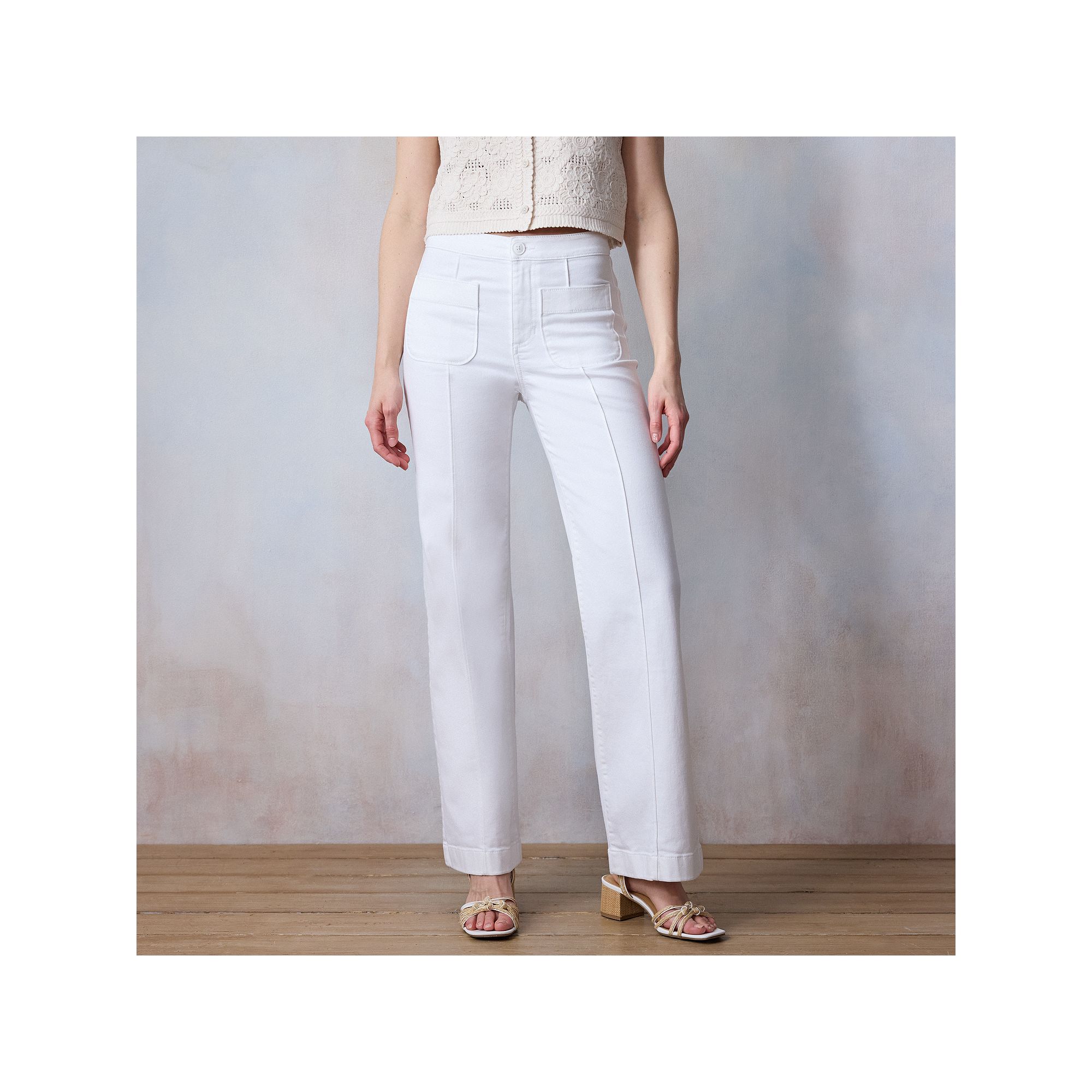 Womens LC Lauren Conrad Super High Rise Trouser Jeans, Size: 14 T/Large, G