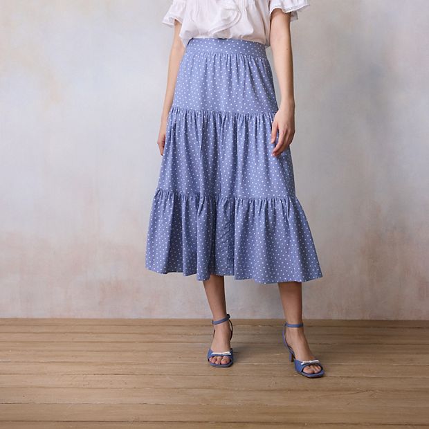 Women's LC Lauren Conrad Three Tier Midi Skirt