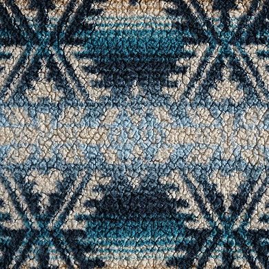 Wrangler Frontier Print Faux Sherpa Throw Blanket