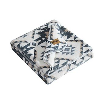 Wrangler Dakota Print Fleece Throw Blanket
