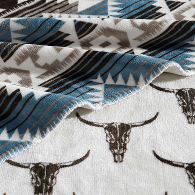 Wrangler Jericho Print Fleece Throw Blanket