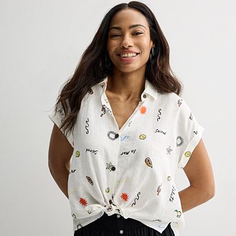 Petite Sonoma Goods For Life® Camp Shirt