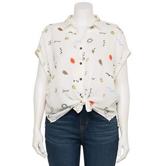 Plus Size Sonoma Goods For Life® Camp Shirt