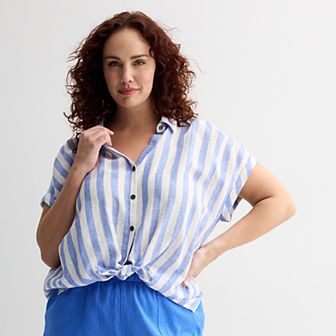 Plus Size Sonoma Goods For Life® Camp Shirt