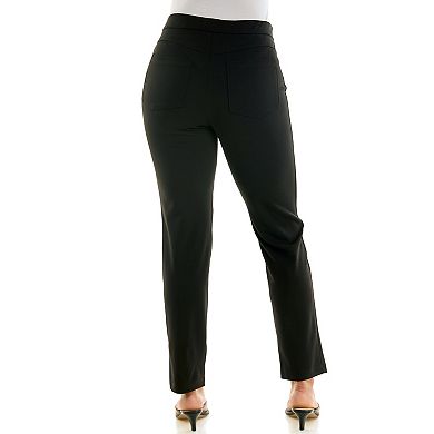 Women's Nina Leonard High Tech Crepe Ankle Pants