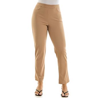 Women's Nina Leonard High Tech Crepe Ankle Pants
