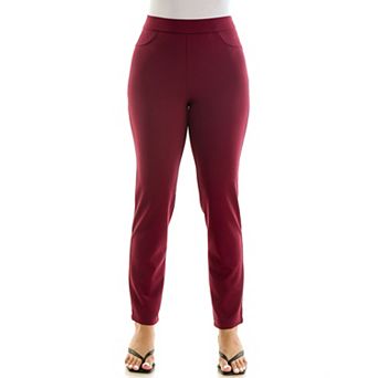 Women's Nina Leonard High Tech Crepe Ankle Pants