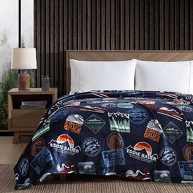 Eddie Bauer Stamps Blue Blanket