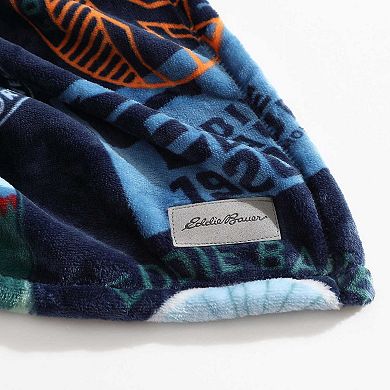 Eddie Bauer Stamps Blue Blanket