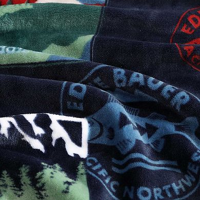 Eddie Bauer Stamps Blue Blanket