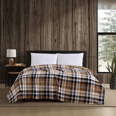 Eddie Bauer Trailhead Plaid Beige Blanket