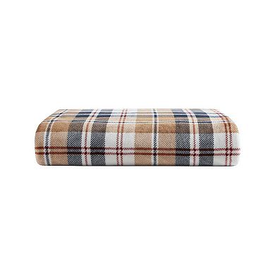 Eddie Bauer Trailhead Plaid Beige Blanket