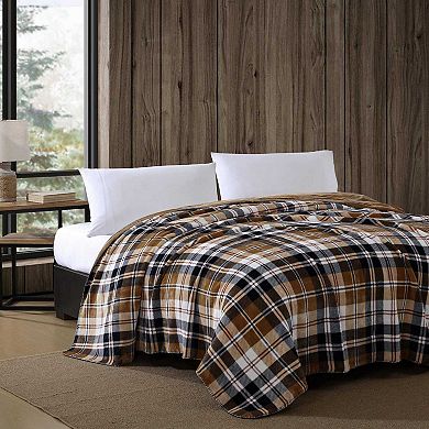Eddie Bauer Trailhead Plaid Beige Blanket