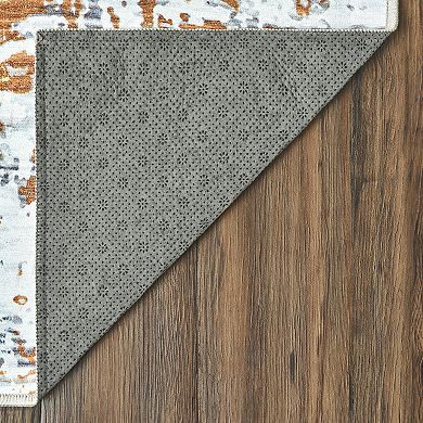 My Magic Carpet Aurora Abstract Multicolor Washable Rug