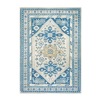 My Magic Carpet Saraz Blue Washable Rug