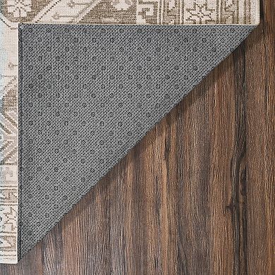 My Magic Carpet Saraz Grey Silver Washable Rug