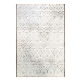 My Magic Carpet Leilani Damask Ivory Rug