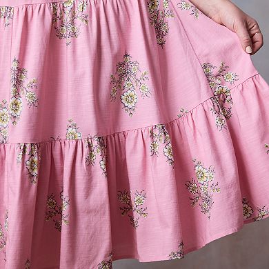 Plus Size LC Lauren Conrad Three Tier Midi Skirt
