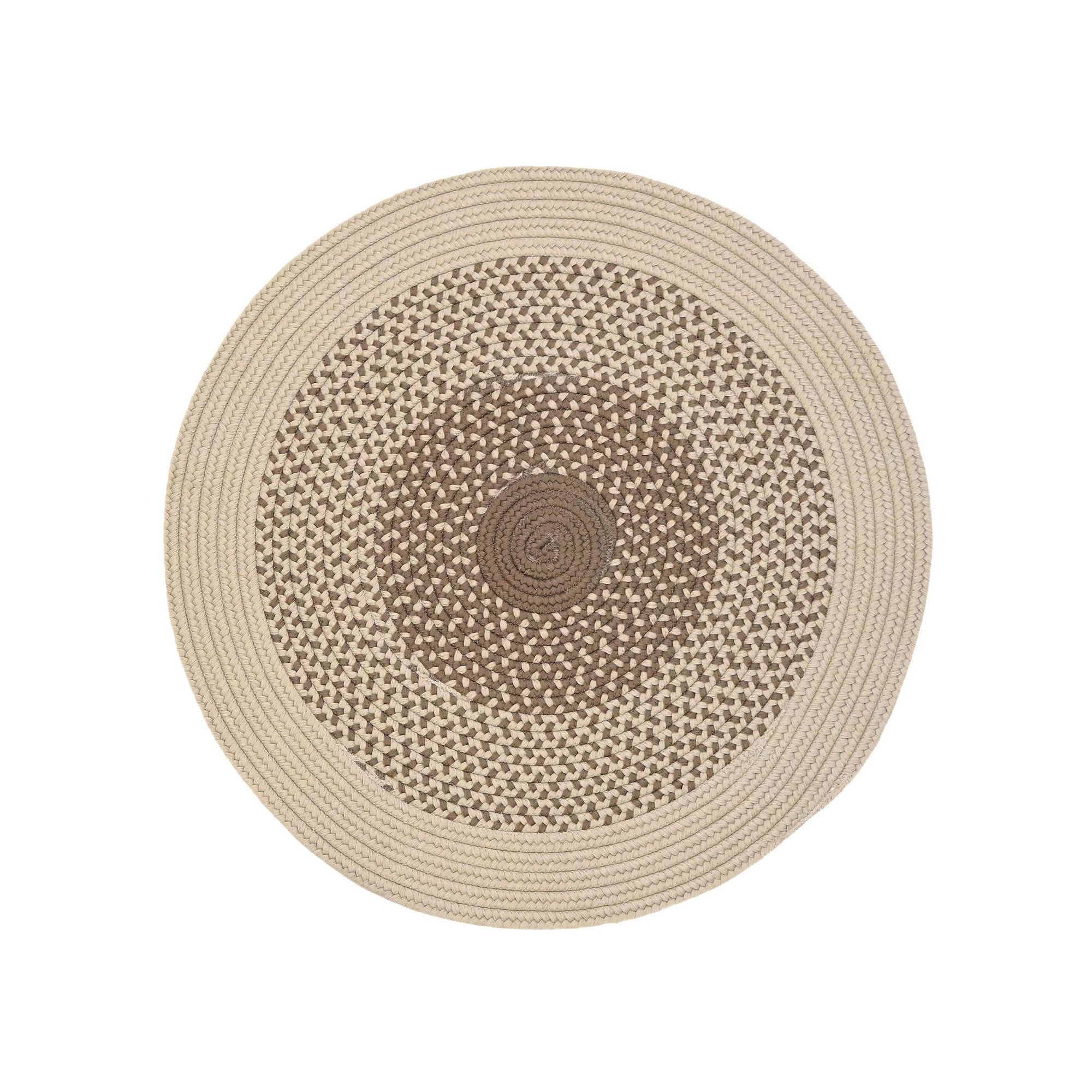 Colonial Mills Nevada Braid Round Area Rug, Cashew