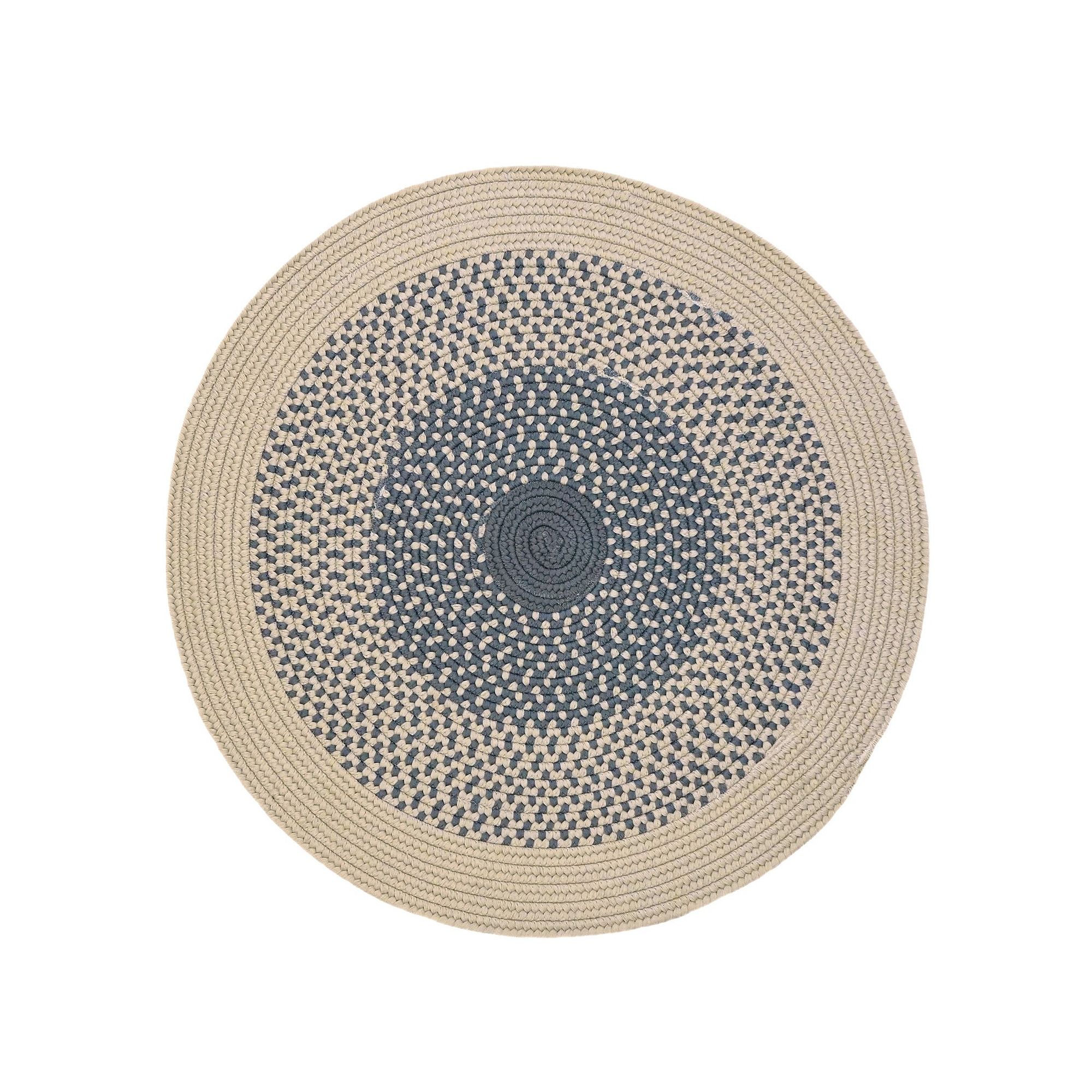 Colonial Mills Nevada Braid Round Area Rug, Gray
