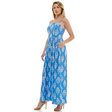 Juniors' Lily Rose Cami Squareneck Maxi Dress