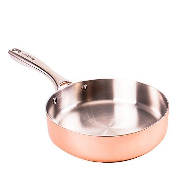 BergHOFF Vintage Tri-Ply Copper 9.5" Polished Deep Skillet