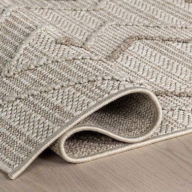 nuLOOM Maline Geometric Indoor/Outdoor Area Rug
