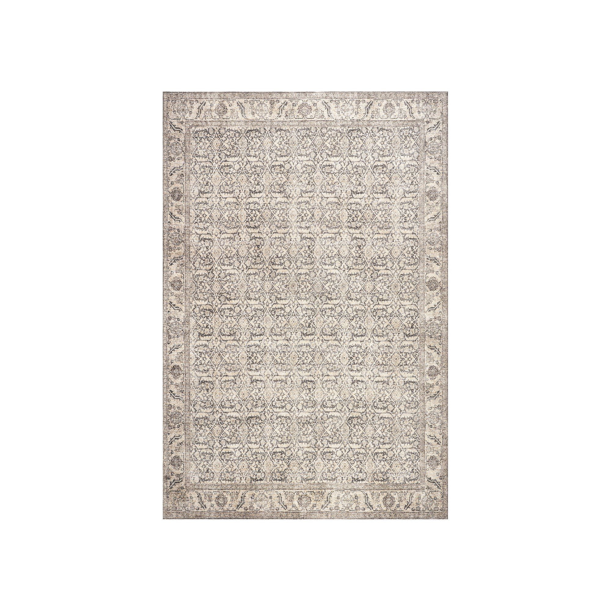 nuLOOM Hillstone Collection Traditional Vintage Medallion Area Rug, Gray