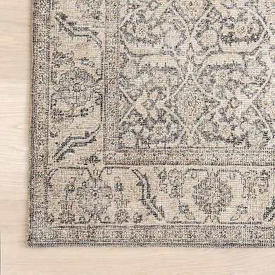 nuLOOM Hillstone Collection Traditional Vintage Medallion Area Rug