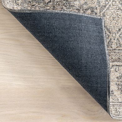 nuLOOM Hillstone Collection Traditional Vintage Medallion Area Rug