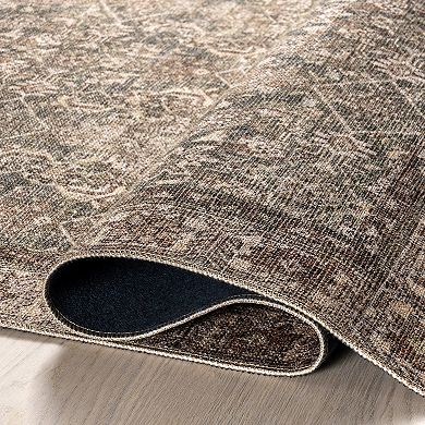 nuLOOM Hillstone Collection Traditional Vintage Medallion Area Rug