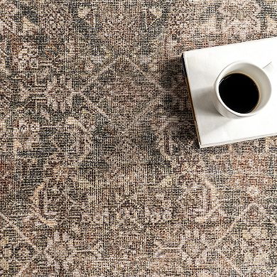nuLOOM Hillstone Collection Traditional Vintage Medallion Area Rug