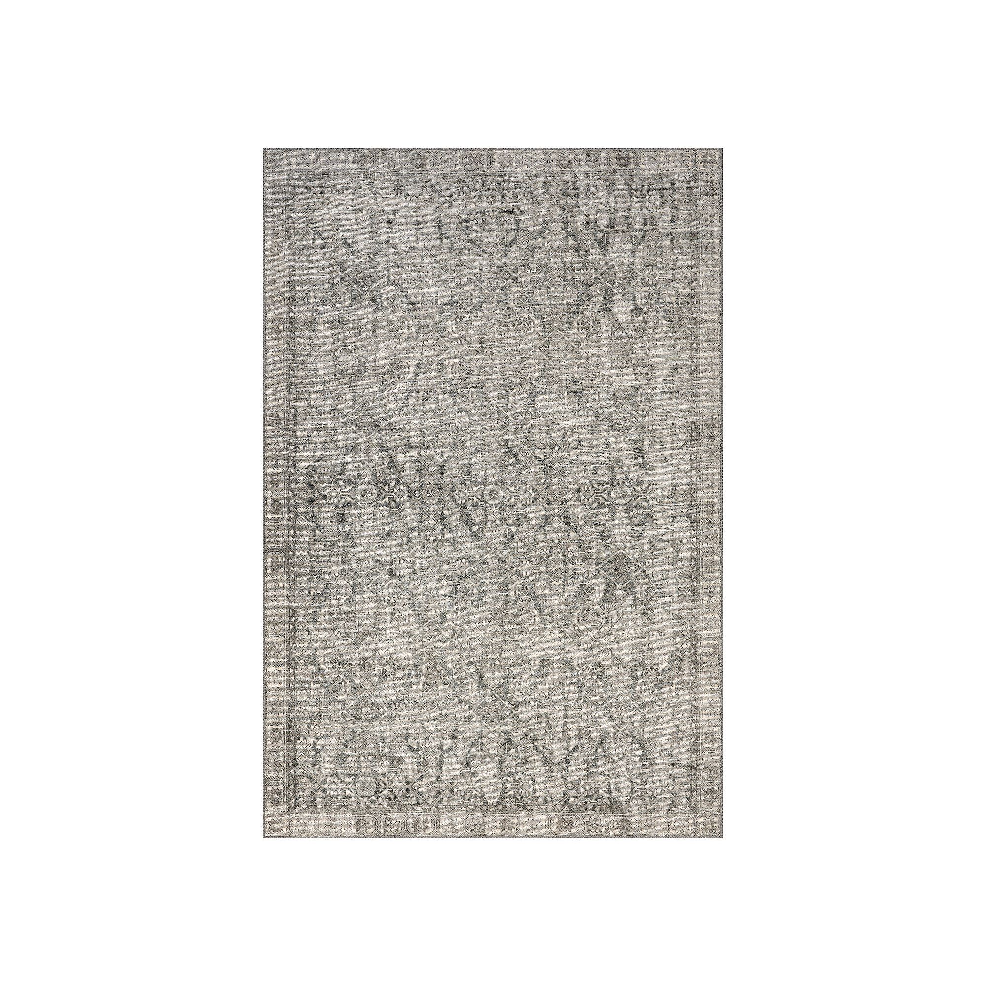 nuLOOM Hillstone Collection Traditional Vintage Medallion Area Rug, Gray