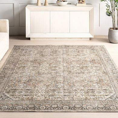 nuLOOM Hillstone Collection Traditional Vintage Medallion Area Rug
