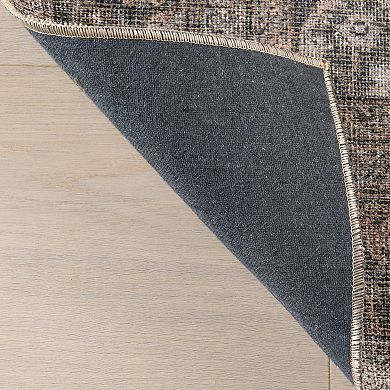 nuLOOM Hillstone Collection Traditional Vintage Medallion Area Rug