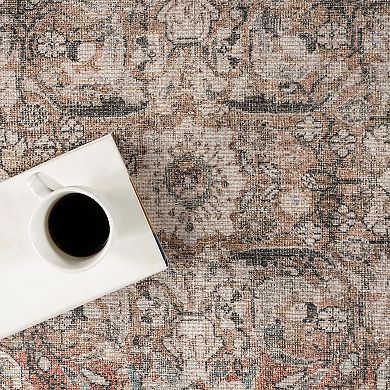 nuLOOM Hillstone Collection Traditional Vintage Medallion Area Rug