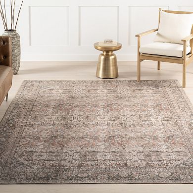 nuLOOM Hillstone Collection Traditional Vintage Medallion Area Rug