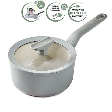 BergHOFF Balance Nonstick Ceramic Saucepan with Glass Lid