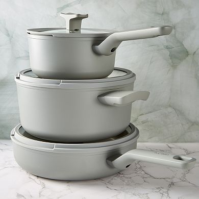 BergHOFF Balance Nonstick Ceramic Sauté Pan with Glass Lid