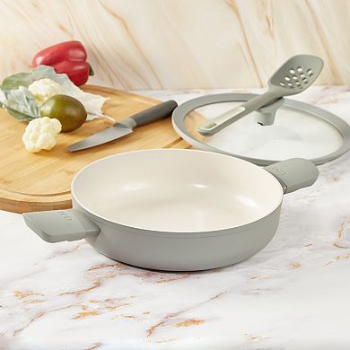 BergHOFF Balance Nonstick Ceramic Sauté Pan with Glass Lid