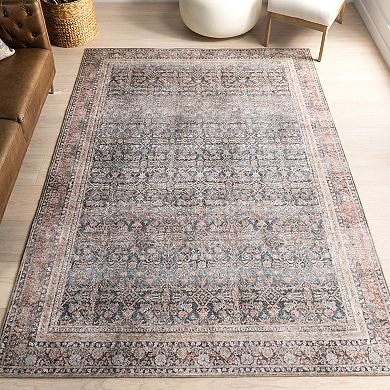 nuLOOM Hillstone Collection Traditional Vintage Medallion Area Rug