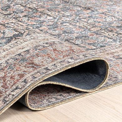 nuLOOM Hillstone Collection Traditional Vintage Medallion Area Rug